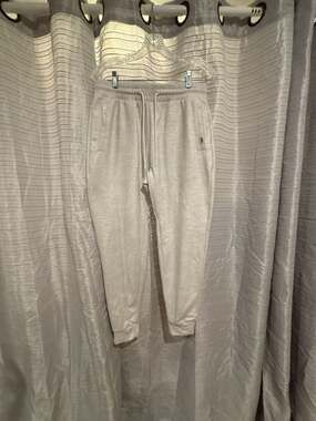 Cory Vines Men's Grey Marled Drawstring Jogger Sweatpants Size Medium